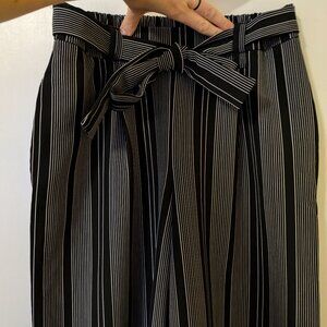 Striped Wide-leg Pants by Cynthia Rowley